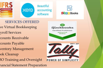 do bookkeeping in quickbooks online complete setup and reconcilation
