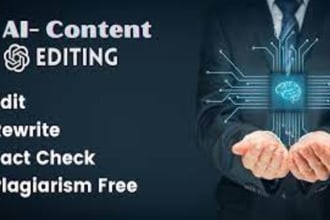 manually paraphrase, proofread, or humanize ai content