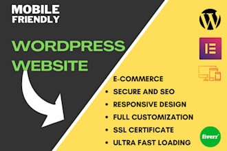 Top 10!  design elegant business or ecommerce wordpress website