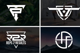 do timeless initial lettering logo design for your business