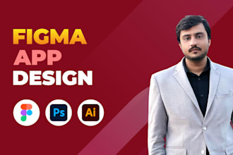 do mobile app design, figma app design, uiux, dashboard design or app ui design