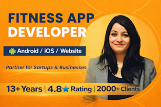 develop ai fitness app health and fitness app fitness website gym,meditation app