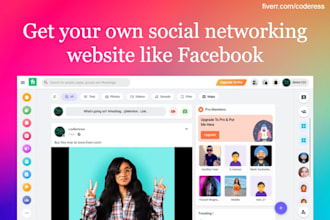 create a social network website like facebook