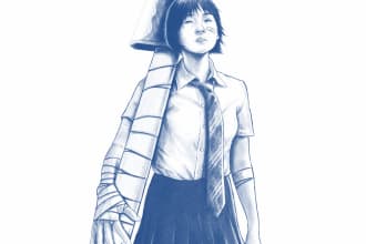 draw anime or fan art pencil illustration style