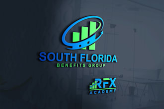design modern financial accounting and  consulting logo