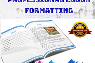 do a professional PDF ebook formatting to kindle format