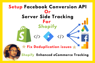 set up facebook conversion API and ecommerce tracking for shopify