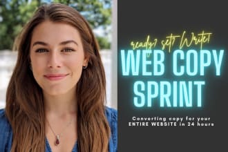 be your personal website content copywriter for the day