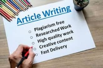 write a high quality article