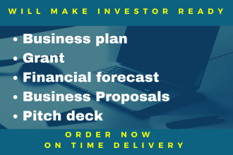 craft professional business plan financial model pitch deck