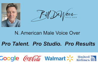 record an american male elearning voice over