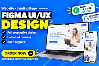 design figma website design UI UX and website redesign