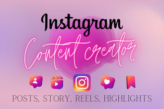 create instagram posts, stories, reels, highlights and puzzle feed