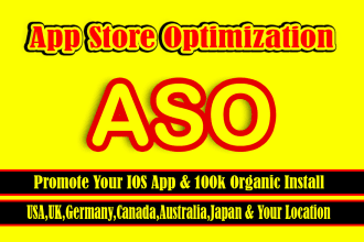 do aso, send 10k plus organic users through app marketing