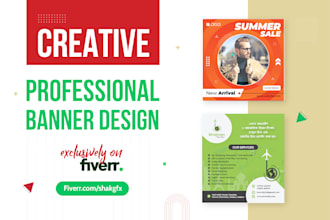 design creative professional banner ads