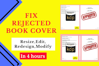 resize, format, fix margin, font embedding  fix issues of your book file, cover