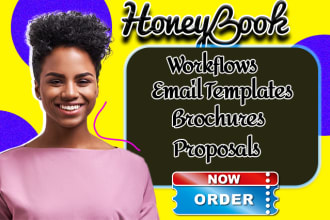 setup honeybook automation, honeybook workflows, proposals brochures