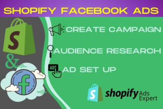 setup shopify facebook ads and shopify promotion