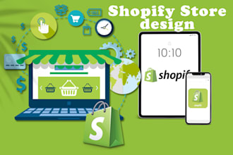 design a complete shopify website with conditional options