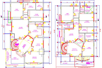 architecture,2d floor plans, and also sketch convert into dwg file