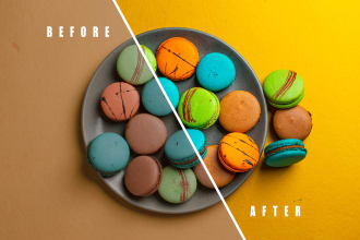 edit food photos within 24hrs