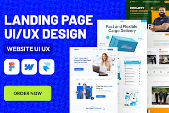 design a modern high converting landing page in figma