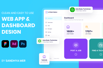 design modern dashboard, web app, admin panel UI UX