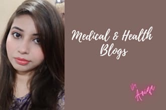 write engaging medical blogs and mental health articles