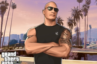 draw your photo into gta style cartoon vector portrait