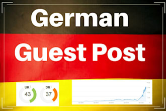 publish a guest post on a german blog with high DR