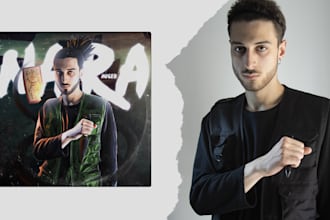 design your cover art using your photos
