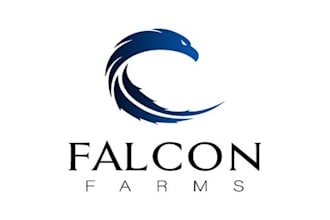 design falcon logo for large hemp farm in ca