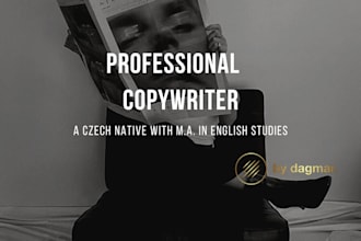be your copywriter of czech and english texts