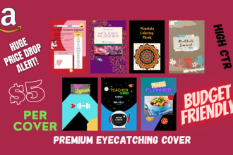 design eye catching amazon KDP paperback hardcover and ebook covers
