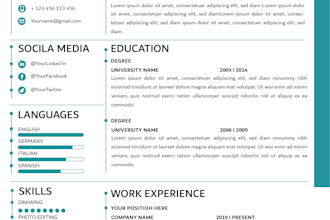 design and write a professional resume