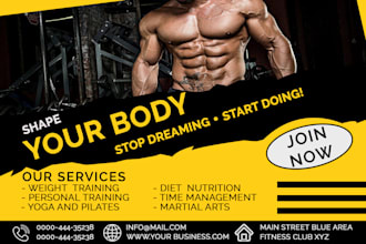 design the best flyer, poster and brochure design