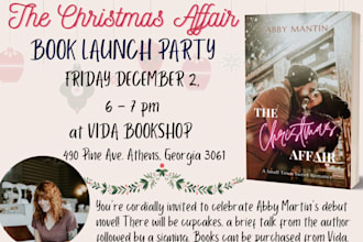 design poster or flyer for your book launch or book signing