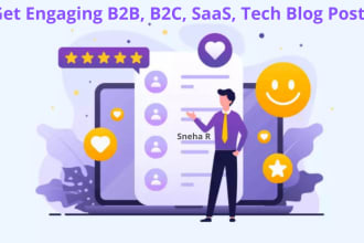 write engaging b2b, b2c, and saas blog posts