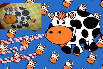 do inkscape work, raster to vector, redraw, svg, PDF, eps