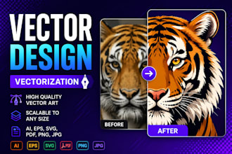 do inkscape work, raster to vector, redraw, svg, PDF, eps