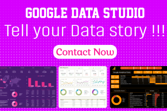 create excellent looker studio, google data studio dashboard report