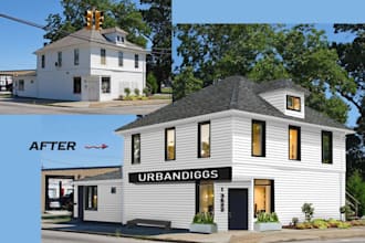 change house wall color, facade redesign modernize home exterior