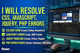 resolve CSS, javascript, jquery PHP errors