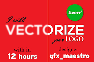 vectorize your LOGO within 12 hours