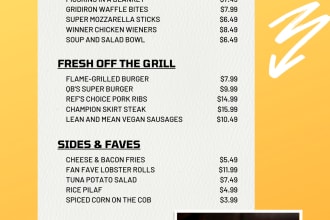 design modern and digital restaurant menus