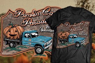 create vintage outdoors illustration for t shirt design