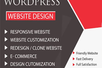 create clean and modern wordpress website