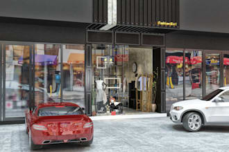 design your 3d retail stores, shops,mart,interior