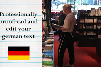 professionally proofread and edit your german text