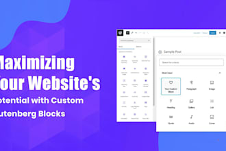 develop custom gutenberg blocks addons